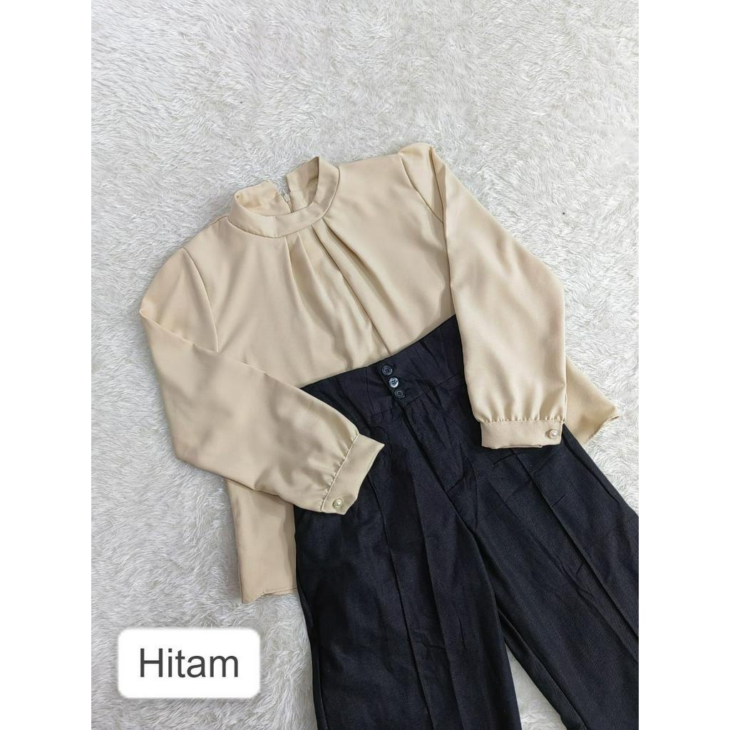 MIA STORY FASHION Setelan Blouse Kalisa + Pants Kulot Tiffany (WAJIB NOTES WARNA CELANA) Setelan Wan