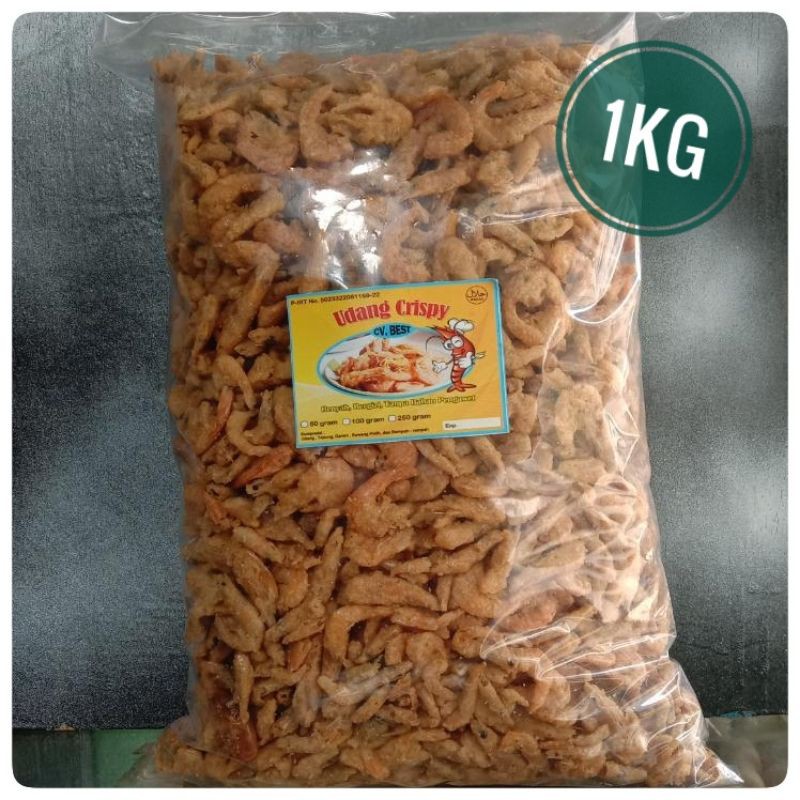 

Udang crispy 1kg alami enak gurih tanpa pengawet