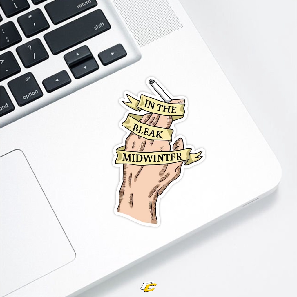 IN THE BLEAK MIDWINTER PEAKY BLINDERS STICKER | stiker laptop helm motor mobil universal
