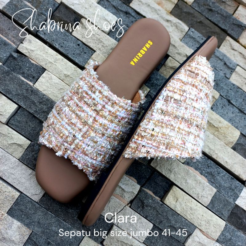 Shabrina Clara Cream Sepatu Big Size Jumbo 41-45