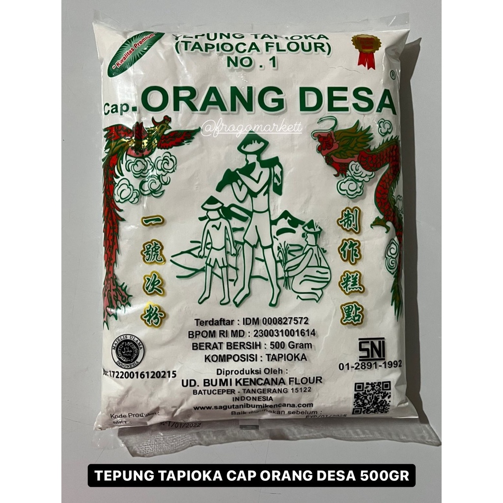 Tepung Tapioka (Tapioca Flour) Cap Orang Desa 500gr