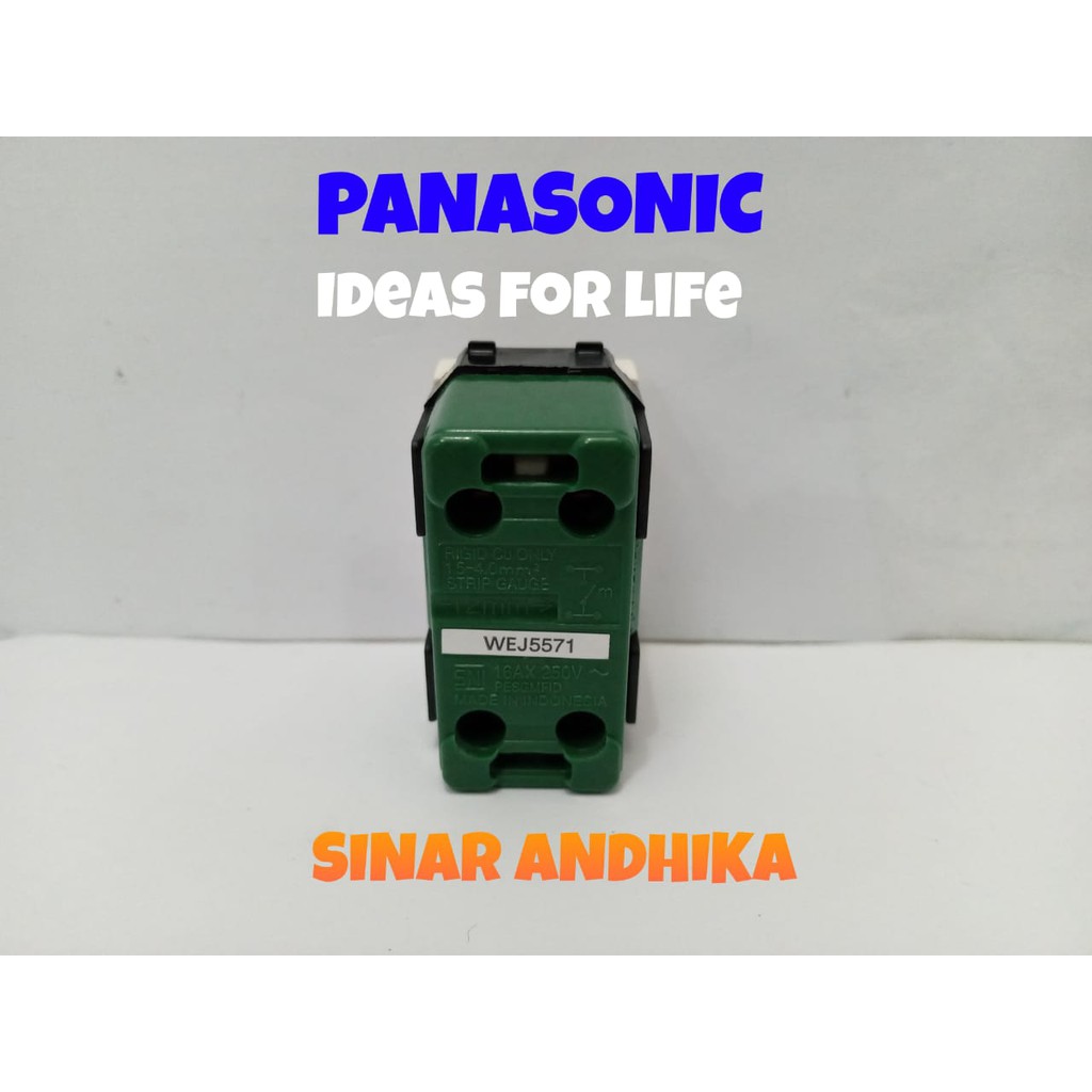 MATA SAKLAR KECIL 1 ARAH INDIKATOR PUTIH PANASONIC WEJ 5571