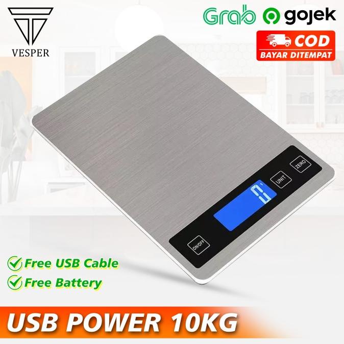 Timbangan Dapur Digital Usb 10Kg / Kitchen Scale / Timbangan Kopi