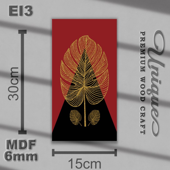 Combine Walldecor Hiasan Dinding Kamar Kayu MDF Ei