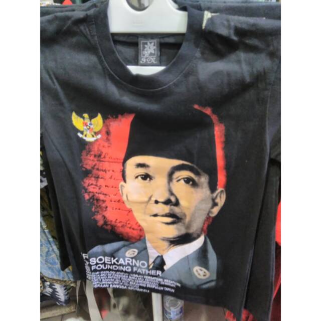 Kaos Anak Gambar Bung Karno Ukuran S