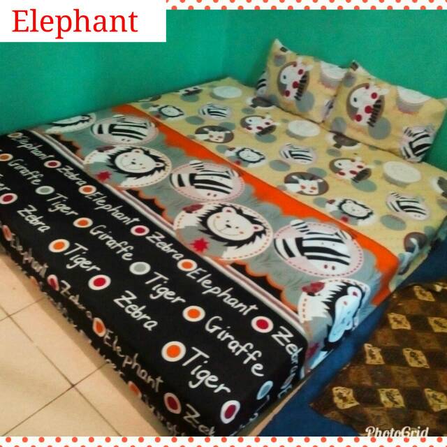 King size sprei untuk anak sprei hewan zebra singa katun mikro gambar lucu anak anak