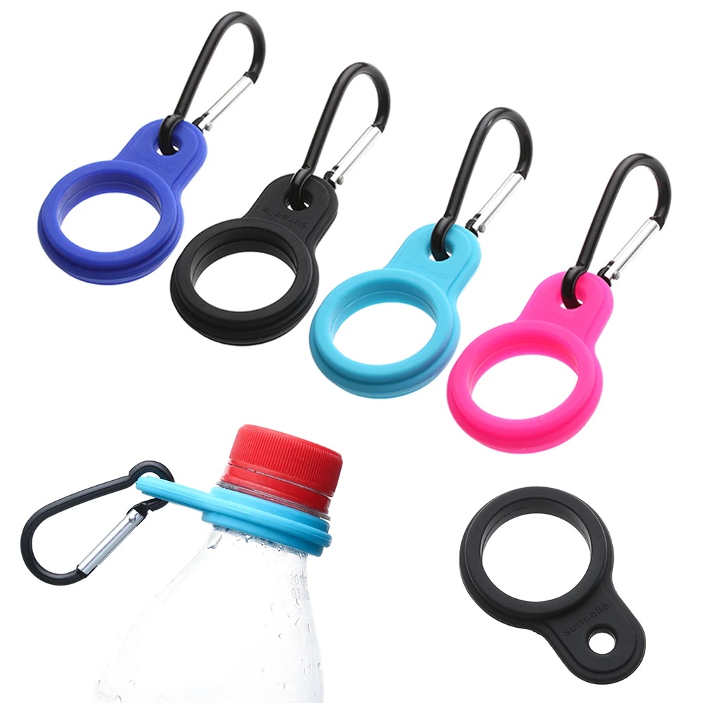 [Harga Grosir]1pc Klip Carabiner Holder Botol Minum Portable Anti slip Bahan Aluminum Untuk Outdoor / Olahraga / Camping / Hiking