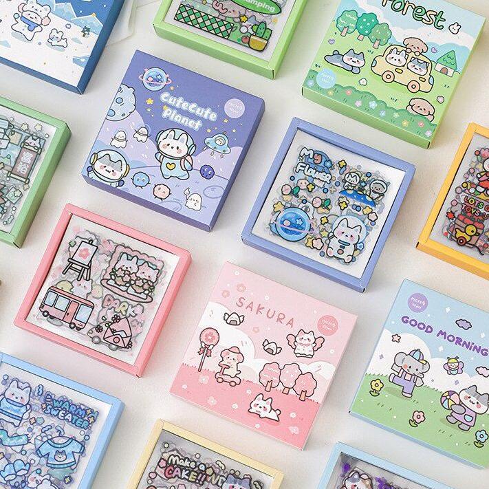 

Oke Price.. 50 waterproof 2D stiker box bujo botol motivasi atk deco