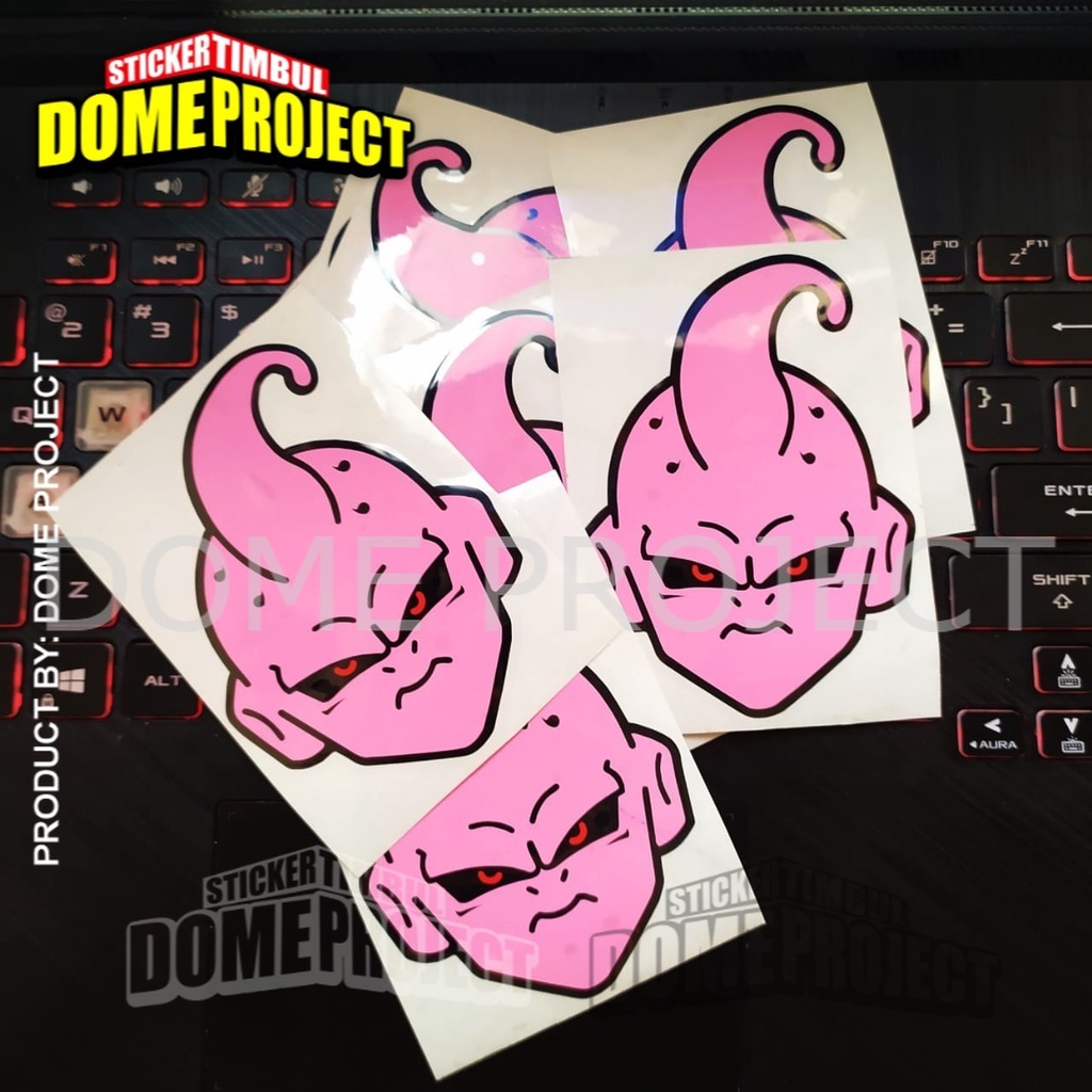 STIKER MOTOR KEREN MAJIN BUU HEAD ANIME STICKER CUTTING MOBIL IMPORT AKSESORIES OTOMOTIF