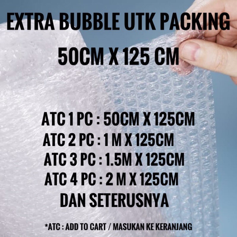 

Extra Bubble Wrap Packing / 50 cm x 125 cm