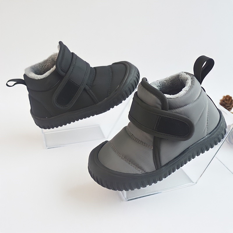 Baby winter boots sepatu bayi musim dingin import hangat water resistant inner fleece bulu anti slip snow shoes anak kecil boot