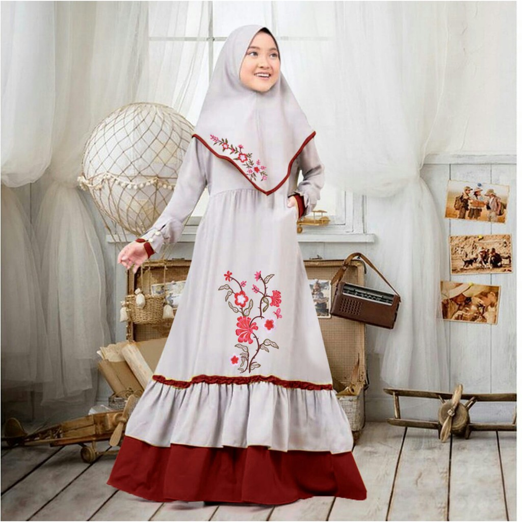 HOPYLOVY - Gamis Anak Perempuan bahan Baloteli Selina Kids