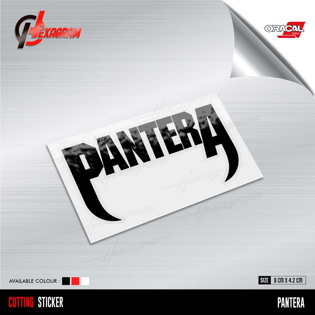 Cutting Sticker Pantera | Stiker Pantera | Stiker Band | Pantera