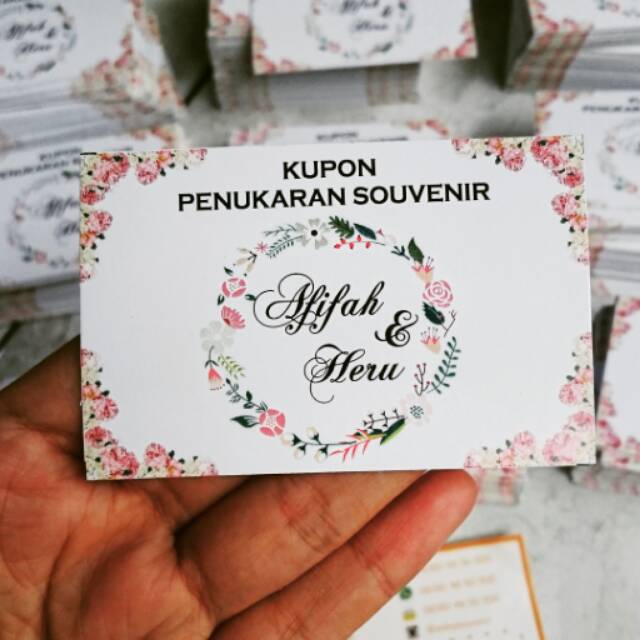 

Kupon penukaran souvenir 20 ribu isi 100 ukuran 5 x 7 cm