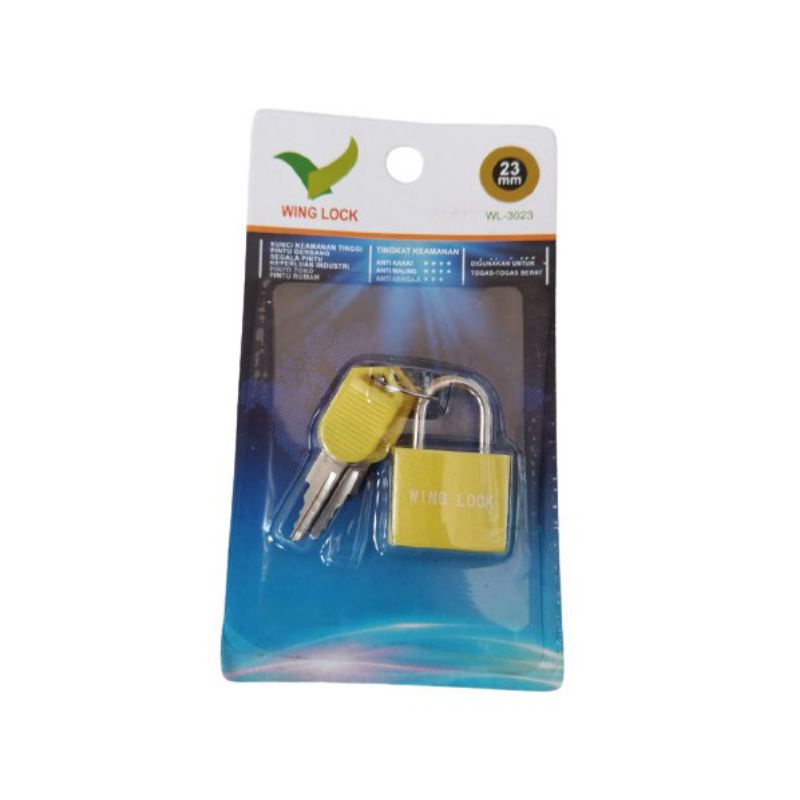 Gembok Koper Wing Lock 23mm Kecil Mini Scurity Lock WL - 3023