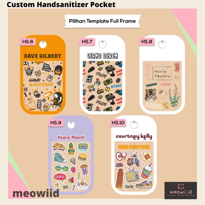 CUSTOM Handsanitizer Pocket Handsanitizer Spray 48ml