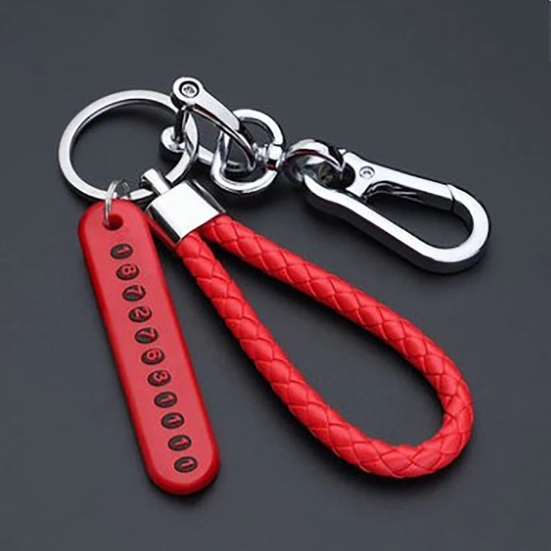 Women Men Creative Metal/Leather Keychain / Popular Plate Braided Rope Pendant Key Ring / Keychain decoration pendant For Car Keyring, Bags / Key Chains Accessories