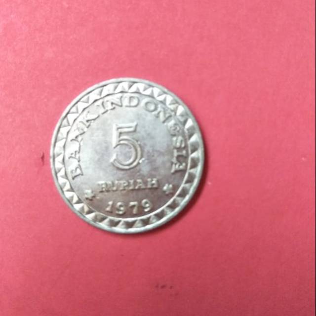 Uang kuno 5 rupiah tahun 1979