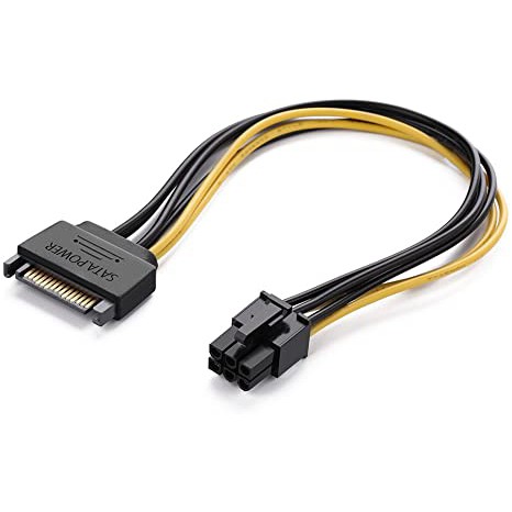 Kabel Power 6 pin to SATA