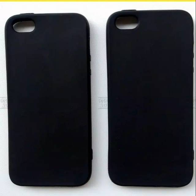 Case Matte Iphone 5 5S 5G Soft Black Anti Minyak Softcase SoftShell Soft Silicone