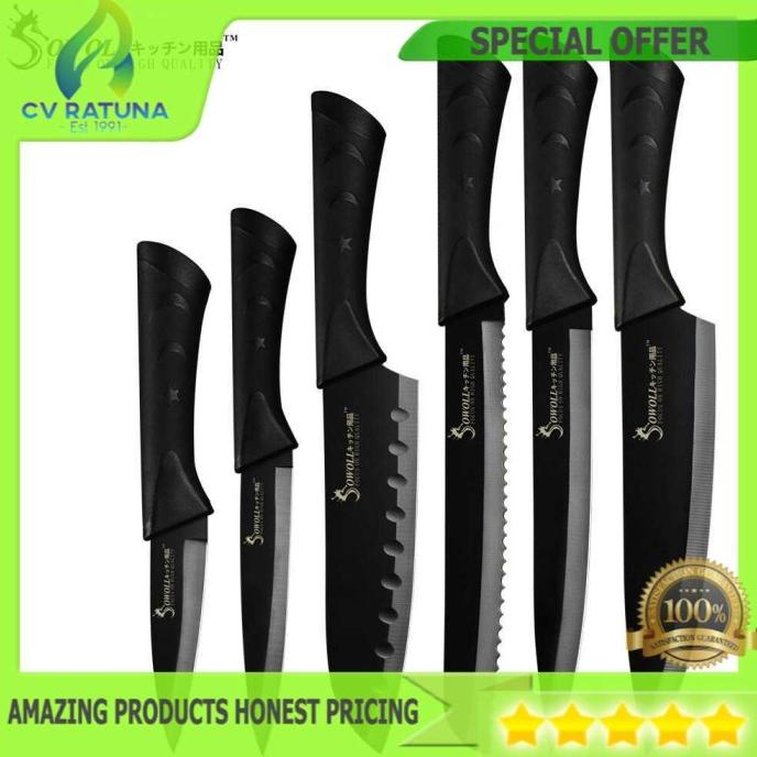 

Set Pisau Dapur Kitchen Knives Stainless Steel 6 Pcs E34Cgpjc3V