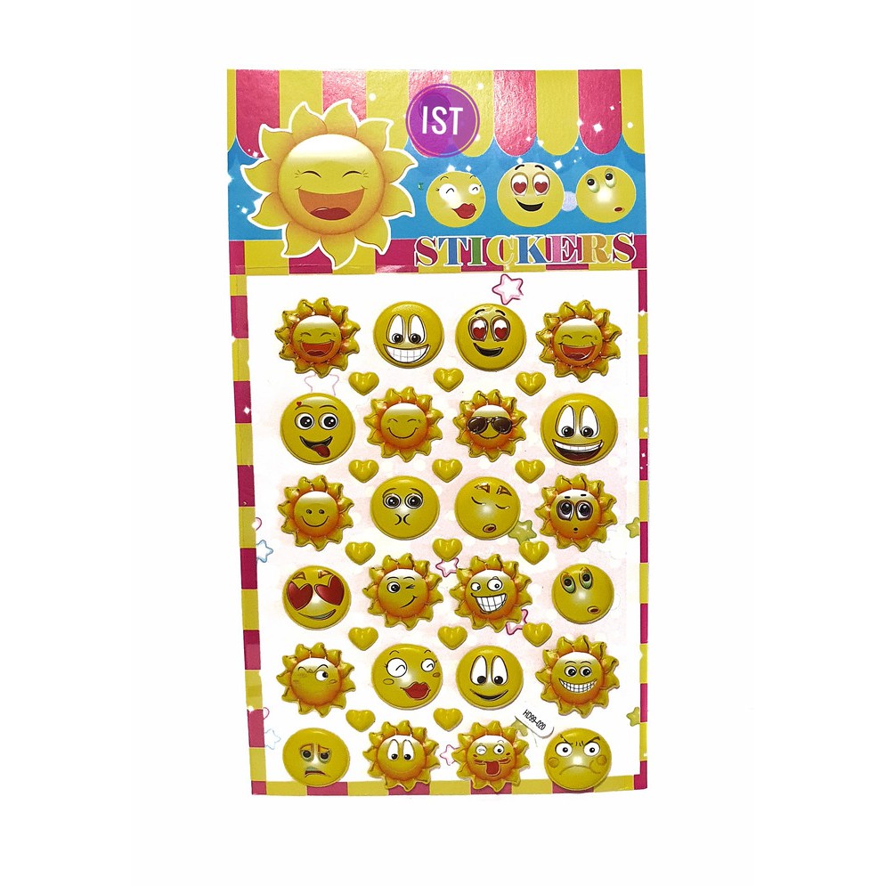 

STICKER STIKER TIMBUL MATAHARI SMILE MAINAN ANAK MURAH