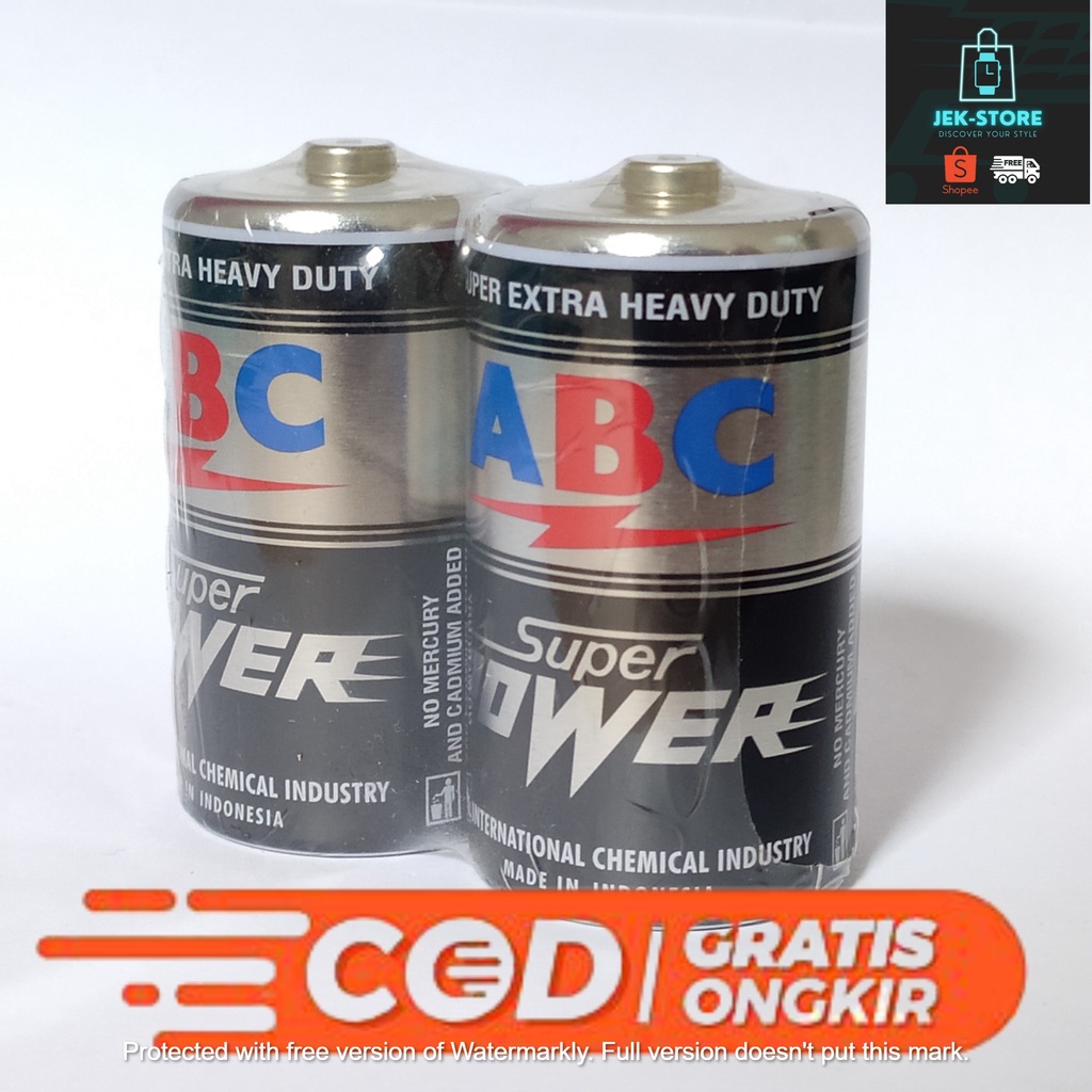 BATU BATTERY BATREI BATERAI ABC SUPER POWER BESAR UM 1 SIZE D.