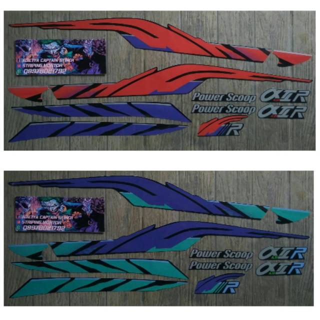 Lis Striping Sticker Standar Yamaha Alfa Tahun 1993