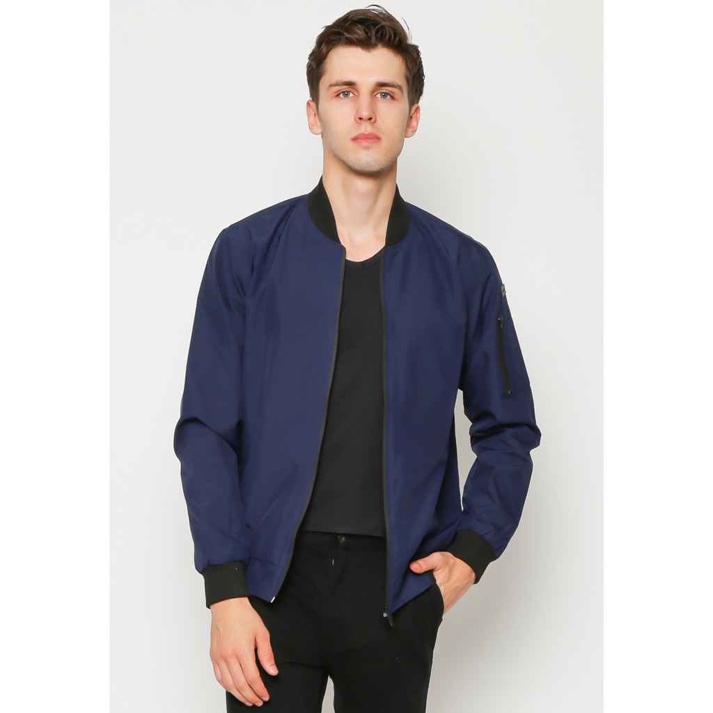 KENT&CREW Jaket Bomber Biru Pria - C-XJE402-M9