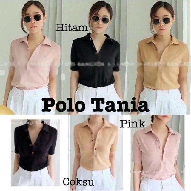 IS - Polo Tania  / Polo shirt / Kaos wanita polo murah