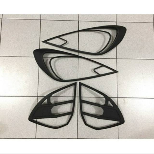 Garnish Garnis Lampu Depan Dan Belakang All New Jazz 2011- 2013 Black