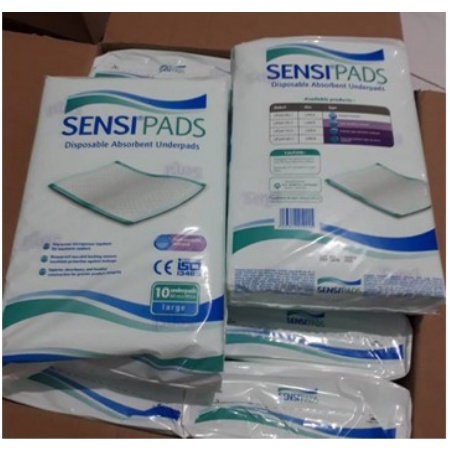 SENSI PAD / PACK / ALAS OMPOL KUCING 1 PAK ISI 10 LEMBAR/underpad/under pad/perlak