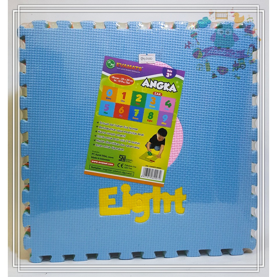 Jual Matras Puzzle Angka Alas Lantai Evamat Pcs Shopee Indonesia