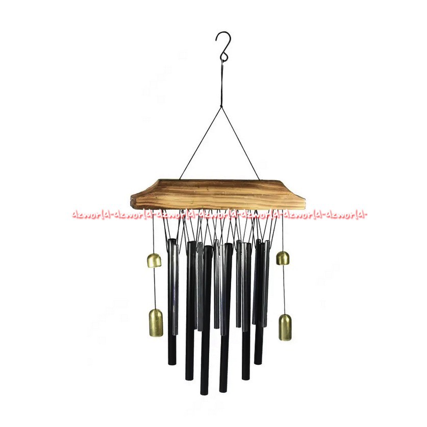 Krisgarden Windchime Historia 52cm Black Genta Angin Lonceng