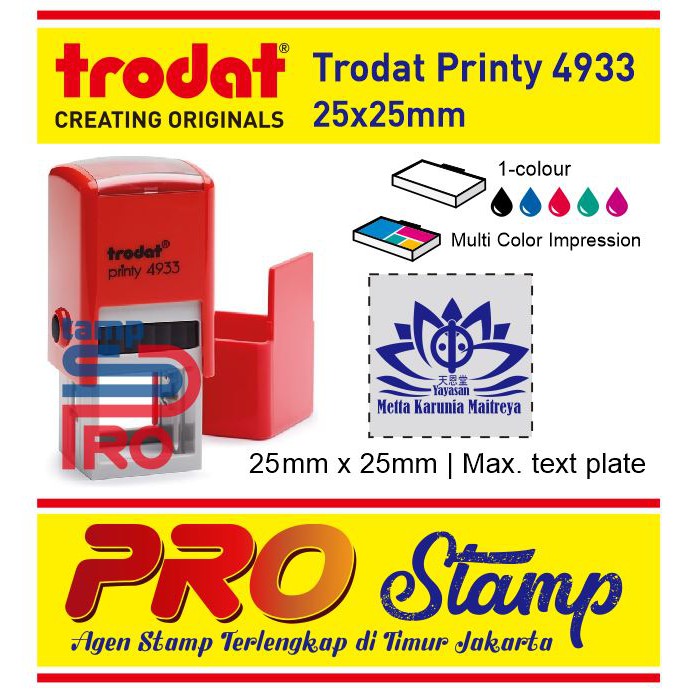 

Stempel Warna Otomatis Custom / Trodat Printy 4933