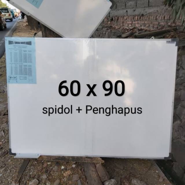 

Whiteboard + sepidol + Penghapus