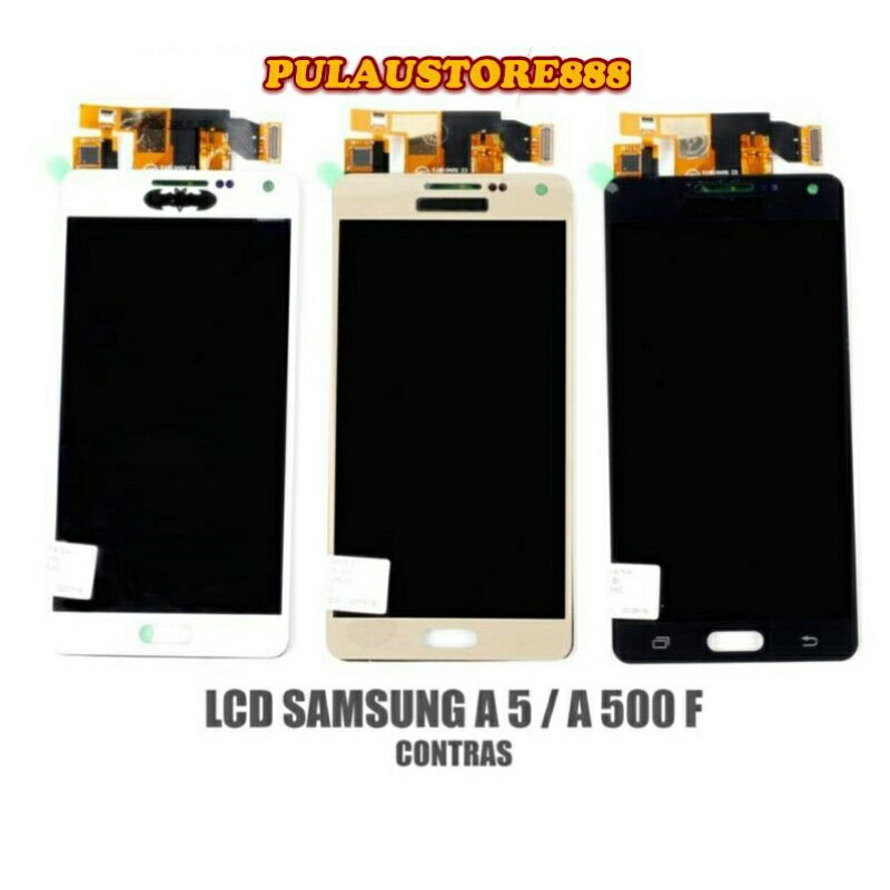 Lcd fullset / lcd touchscreen samsung a5 / a 5 / a5 2015 / a500 / a 500 / a5000 aaa contras original