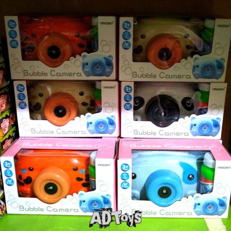 Mainan Bubble Camera / Kamera Bubble 3D Light