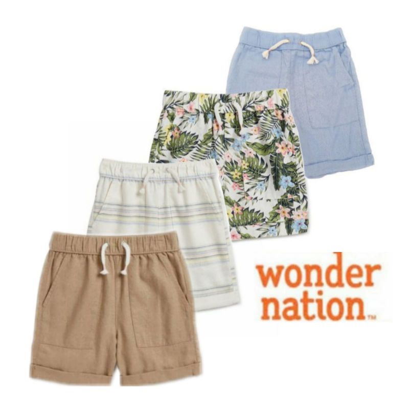 Wonder Nation Boys Short Pants / Celana pendek Wonder Nation Anak Laki-laki (12M - 5 Tahun)