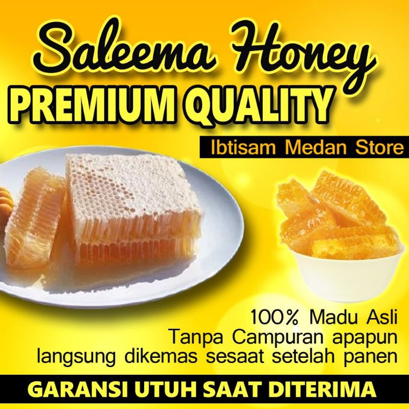Madu sarang Asli ~ Sarang madu Murni ~ ibtisam Medan store 500gr