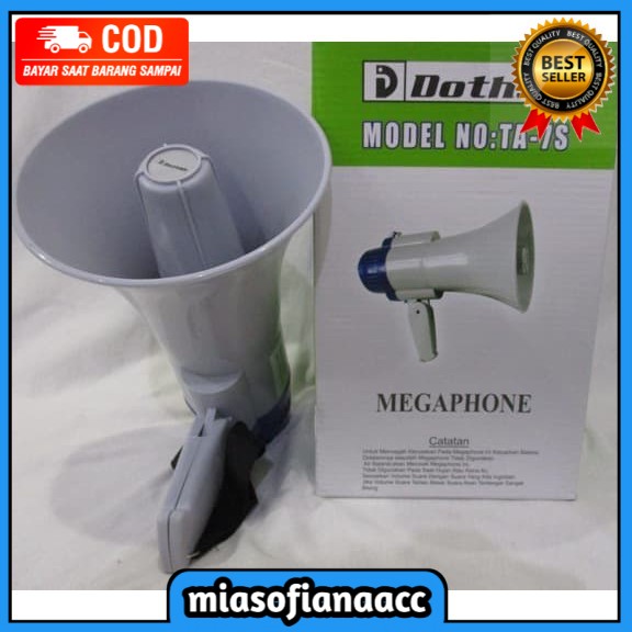 (COD)Hand Megaphone Dothan Model TA-7S Pengeras Suara/Terompet Suara/Speaker