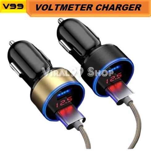 Charger dan Voltmeter Motor Dual USB Nmax Aerox Xmax Freego Lexi DLL viral99 Ayo Beli