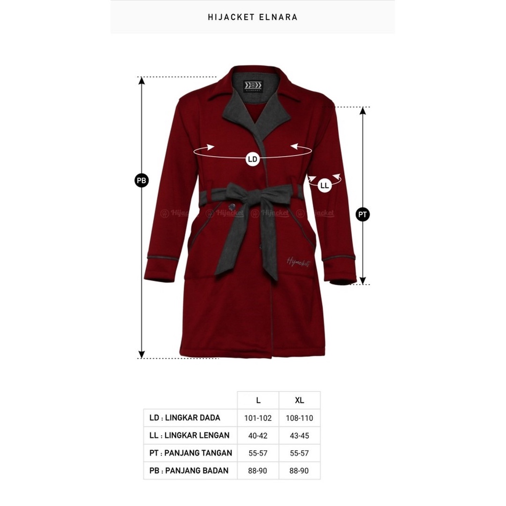 Hijacket Original Elnara Hijaket Jaket Jacket Wanita Muslimah Jaket Blazer Cewek Jumbo Murah Terbaru Jaket Hijaber-6
