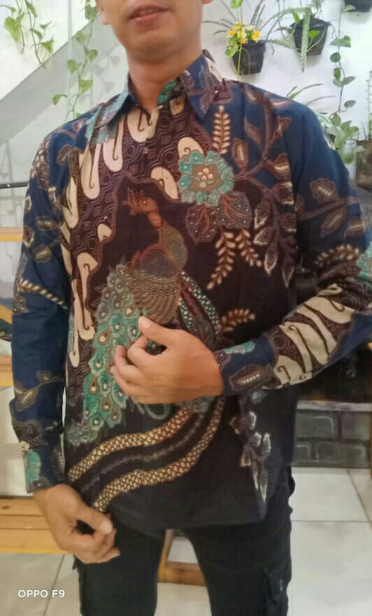 Kemeja Batik Slimfit High Quality Lengan Panjang Atasan Pria