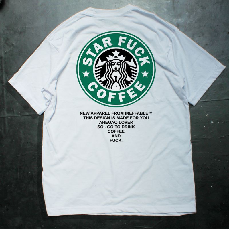 Baju Kaos Ahegao Starbuck Ineffable distro
