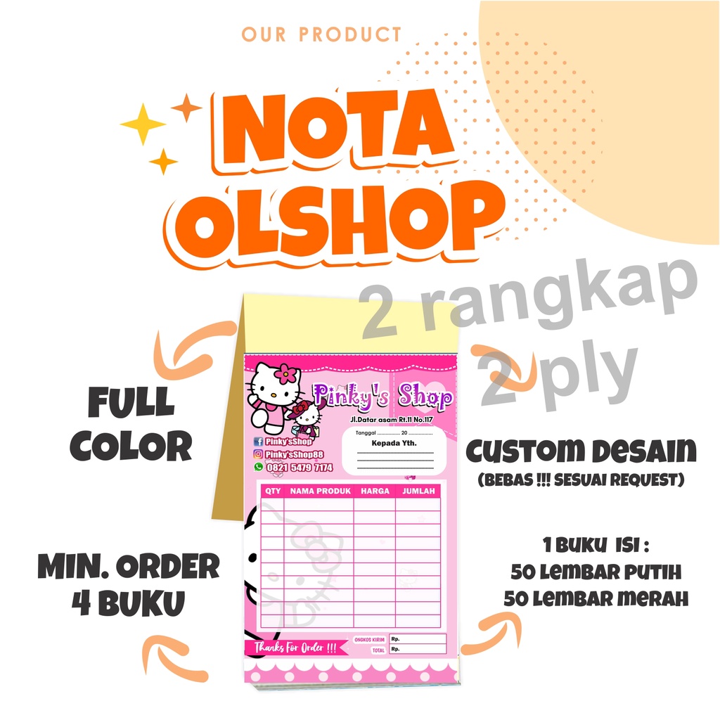 

NOTA CUSTOM 2 PLY GRATIS DESAIN