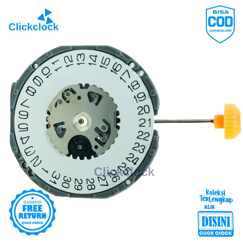 Mesin Jam Tangan Tanggal Quartz Watch Movement VJ 32-6 Tgl Diangka 6 Murah Tanggal