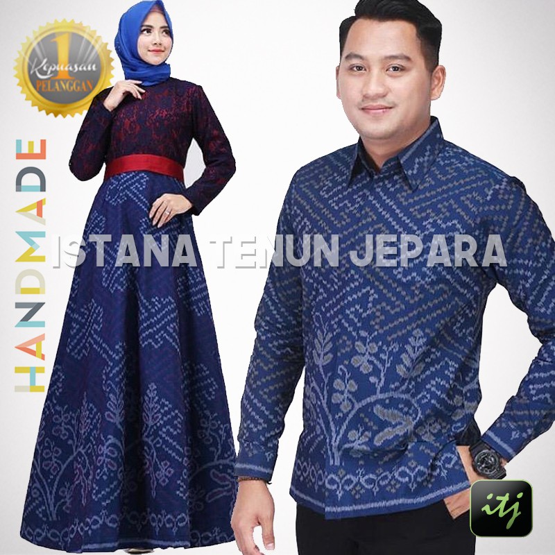 Batik Couple/Batik Sarimbit Tenun/Batik Tenun Troso