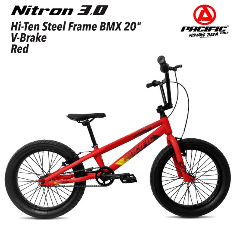 Sepeda anak BMX Pasific 20 inch Nitron 3.0 Hi-Ten Steel rotor