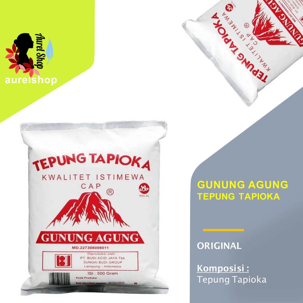 

GUNUNG AGUNG Tepung Tapioka kemasan 500 gram